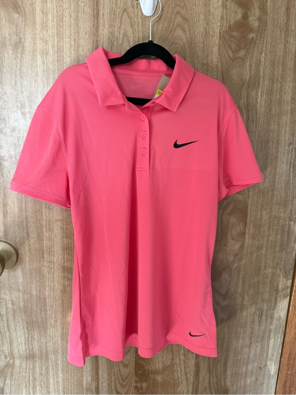 Nike Pink Swoosh Polo